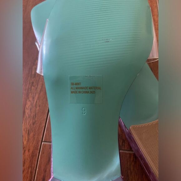 NWOB Blue by Betsy Johnson Sb-Mint Slide Sandal pink bridesmaid Sz 9 - Picture 7 of 9